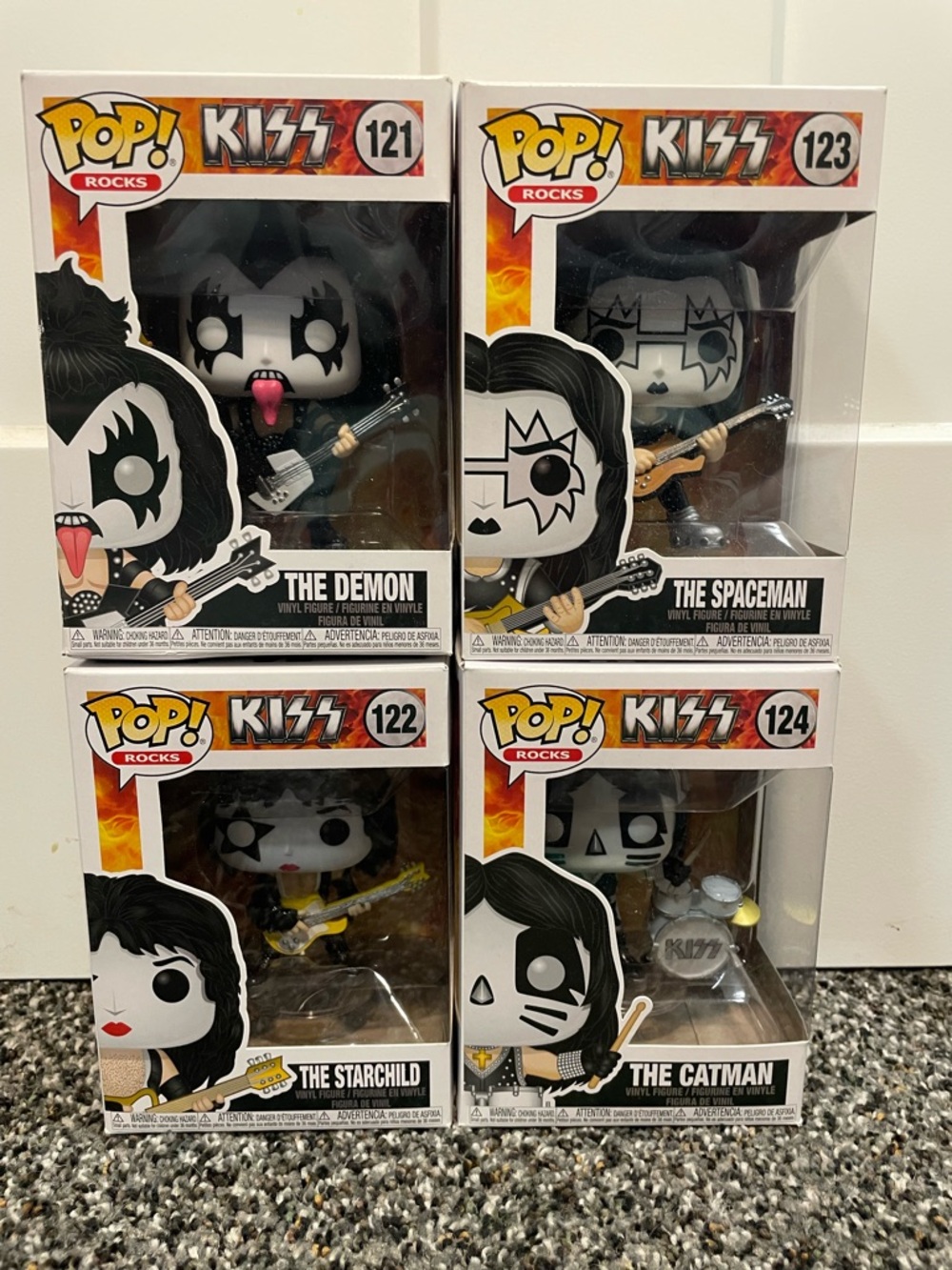Funko Pop! Rocks KISS Band 4 Figure Set- Brand New